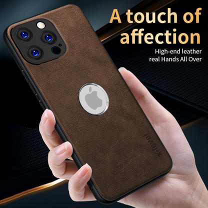 IPHONE 13 PRO 5G Business Style PU LEATHER PROTECTIVE BACK CASE WITH CAMERA PROTECTION