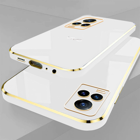 VIVO Y73 ULTRA-SHINE GOLD ELECTROPLATED LUXURIOUS BACK CASE WITH CAMERA PROTECTION