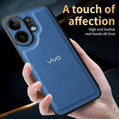 VIVO V60 5G Silicone Leather Back Cover - High Quality Protective Camera Lens Shield Case