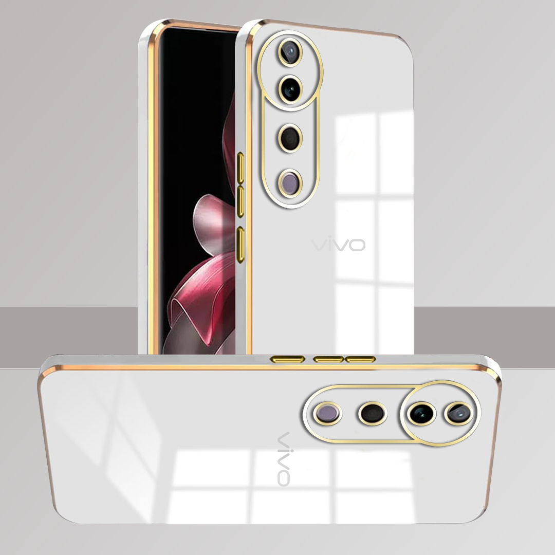 VIVO V30 PRO/T3 ULTRA/ V40E/V40 PRO 5G ULTRA-SHINE GOLD ELECTROPLATED LUXURIOUS  BACK CASE WITH CAMERA PROTECTION