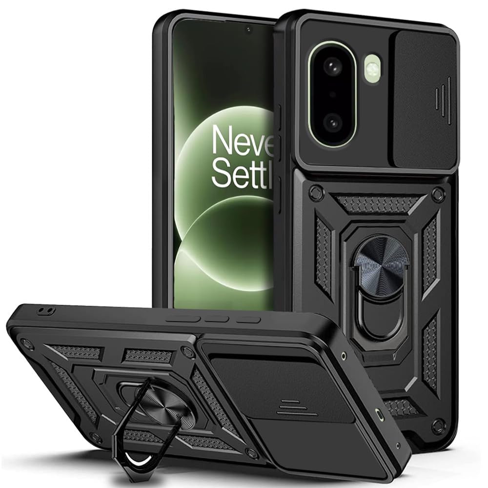 ONEPLUS 15r 5G Armor Military-grade Case With Sliding Camera Cover & 360 Kickstand