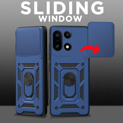 ONEPLUS 15 5G Armor Military-grade Case With Sliding Camera Cover & 360 Kickstand