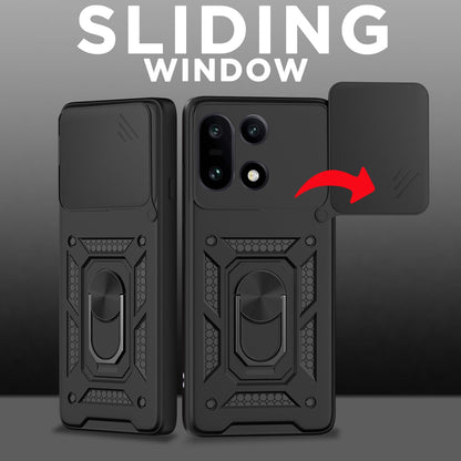 ONEPLUS 15 5G Armor Military-grade Case With Sliding Camera Cover & 360 Kickstand