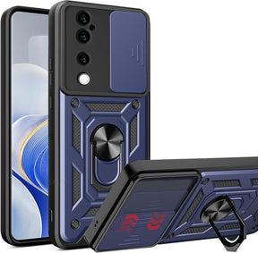 VIVO V40/V40 PRO 5G Armor Military-grade Case With Sliding Camera Cover & 360 Kickstand