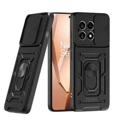 ONEPLUS 13r 5G Armor Military-grade Case With Sliding Camera Cover & 360 Kickstand
