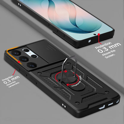 Samsung Galaxy S24 ULTRA 5g Armor Military-grade Case With Sliding Camera Cover & 360 Kickstand