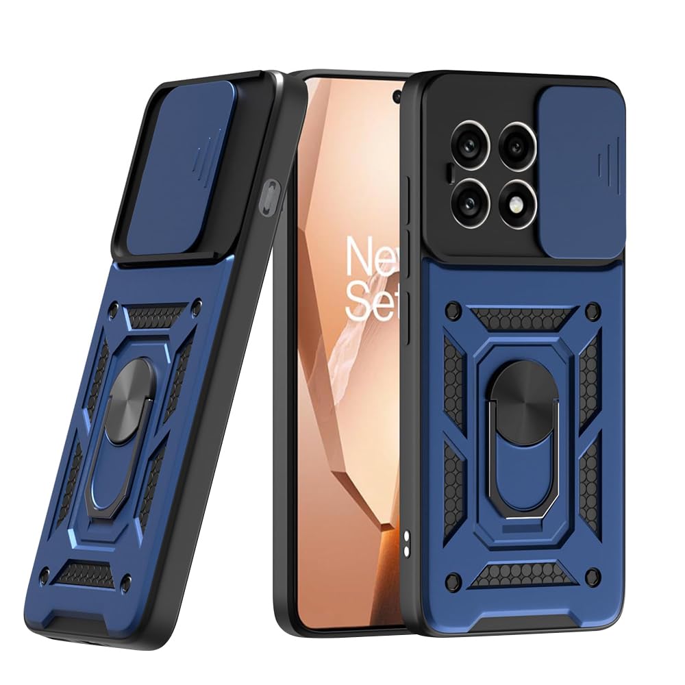 ONEPLUS 13r 5G Armor Military-grade Case With Sliding Camera Cover & 360 Kickstand