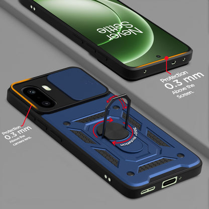 ONEPLUS 15r 5G Armor Military-grade Case With Sliding Camera Cover & 360 Kickstand