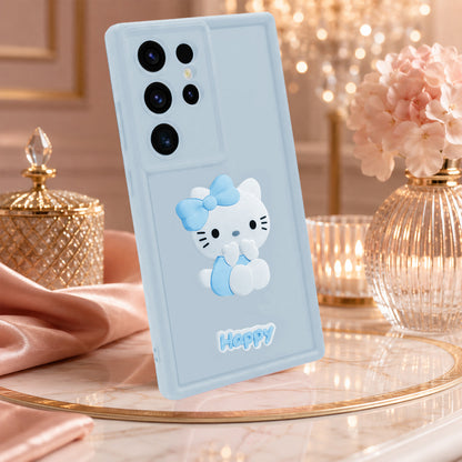 Samsung Galaxy S26 ULTRA 5G Soft Silicone 3D Hello Kitty character design Back Case with Camera Protection