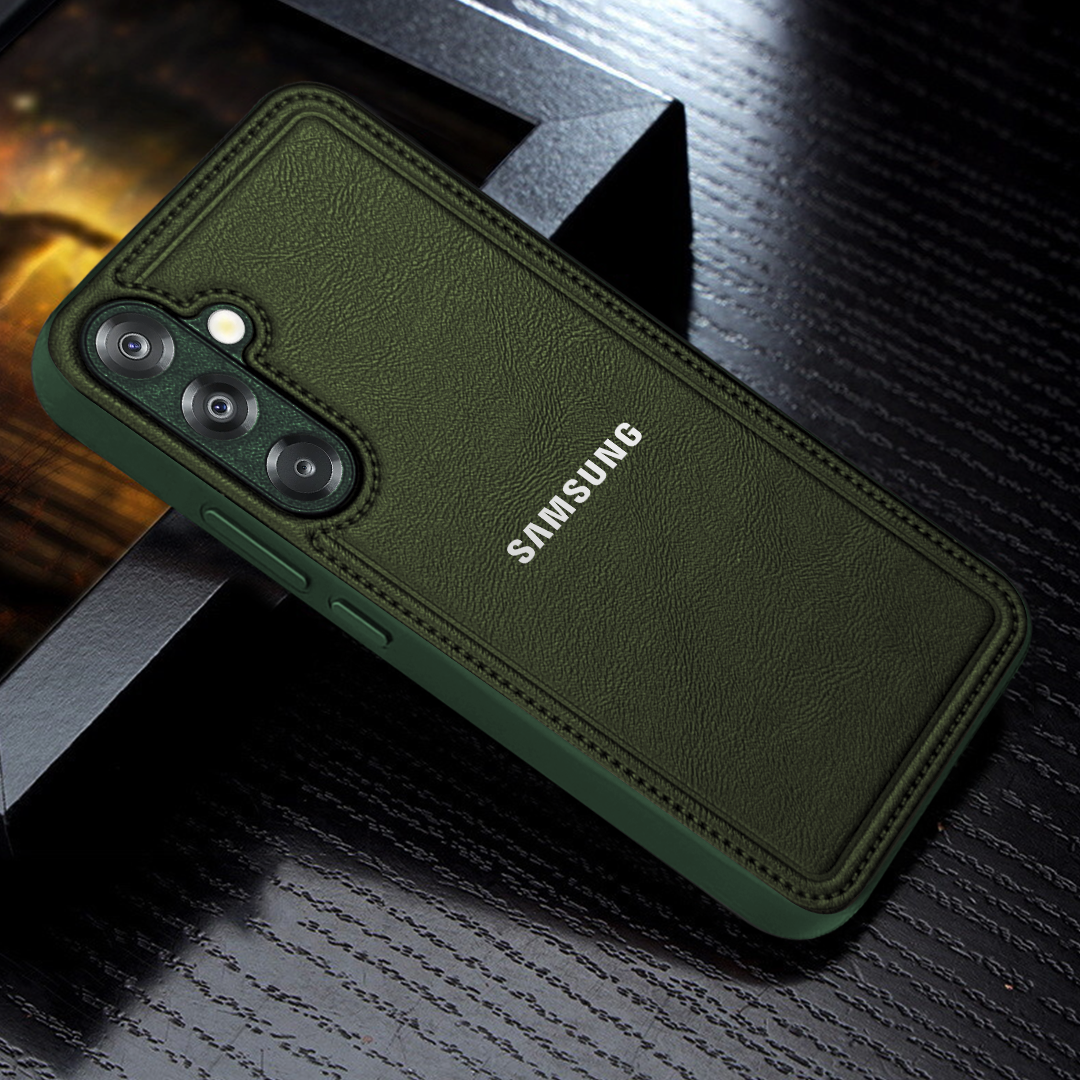 Samsung Galaxy A16 5G Vintage Leather Stitched Protective Back Case
