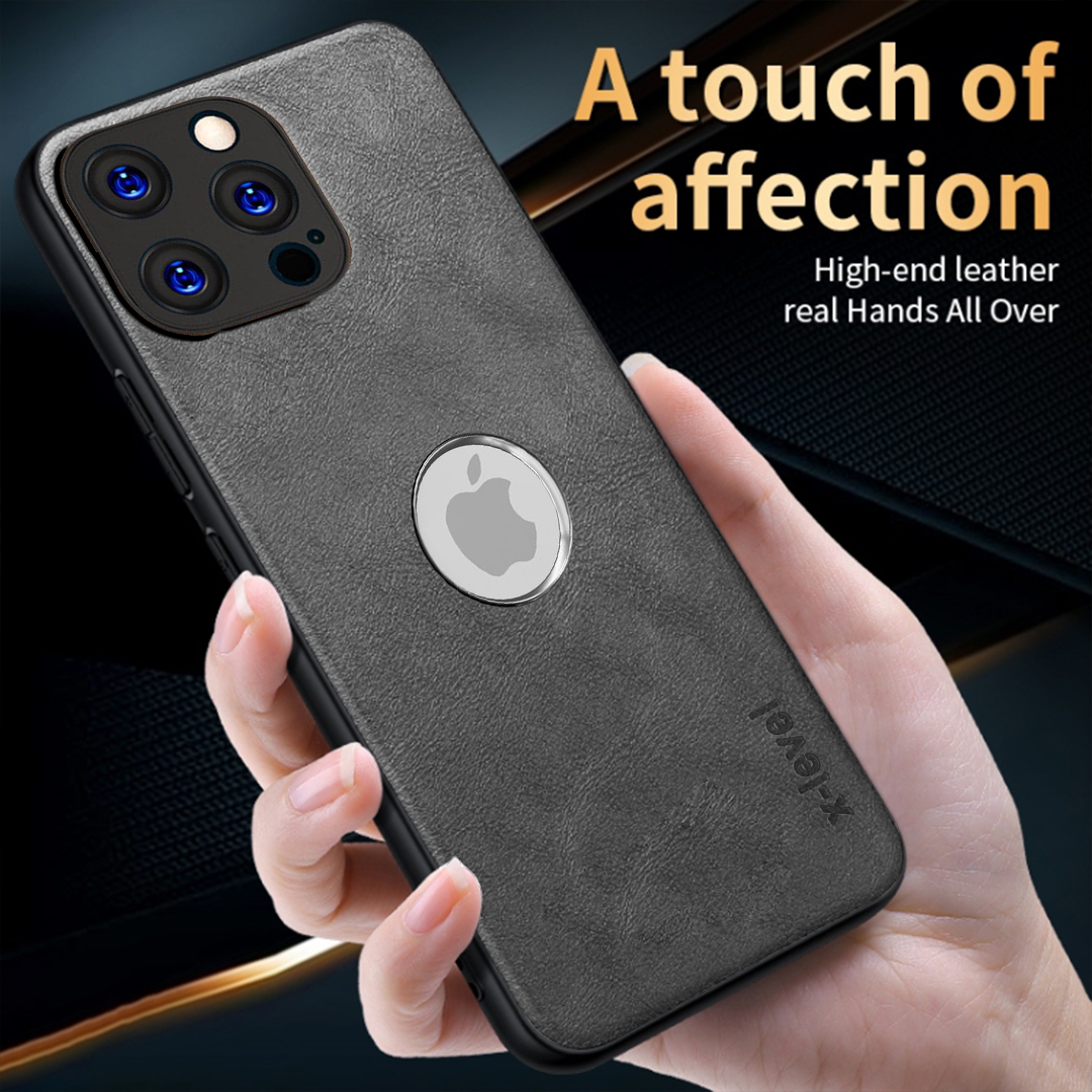 IPHONE 13 PRO 5G Business Style PU LEATHER PROTECTIVE BACK CASE WITH CAMERA PROTECTION