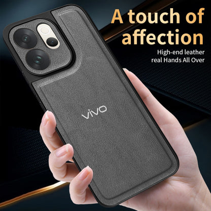 VIVO V70 5G Silicone Leather Back Cover - High Quality Protective Camera Lens Shield Case