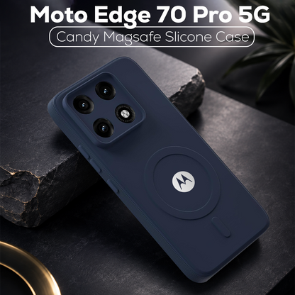 MOTO EDGE 70 PRO 5G Candy Silicone Luxury Matte Back Cover with Camera  Protection