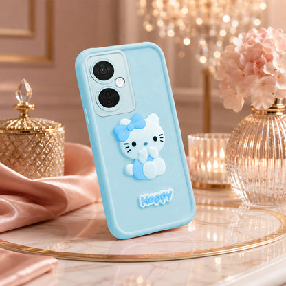 ONEPLUS NORD CE 3 LITE 5G Soft Silicone 3D Hello Kitty character design Back Case with Camera Protection
