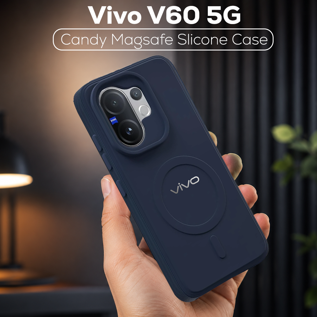 VIVO V60 5G Candy Silicone Luxury Matte Back Cover with Camera  Protection