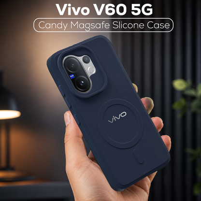 VIVO V60 5G Candy Silicone Luxury Matte Back Cover with Camera  Protection