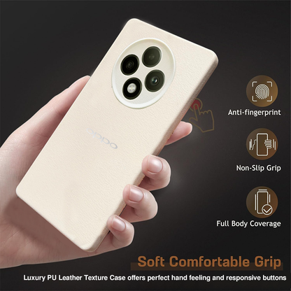 Oppo F27 5G Solid Color Leather Texture Matte Phone Back Case