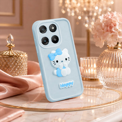 MOTOROLA EDGE 60 FUSION 5G Soft Silicone 3D Hello Kitty character design Back Case with Camera Protection