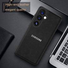 GALAXY S23 FE 5G PU LEATHER PROTECTIVE BACK CASE WITH CAMERA PROTECTION