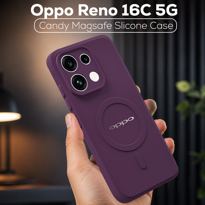 OPPO Reno 16C 5G Candy Silicone Luxury Matte Back Cover with Camera  Protection