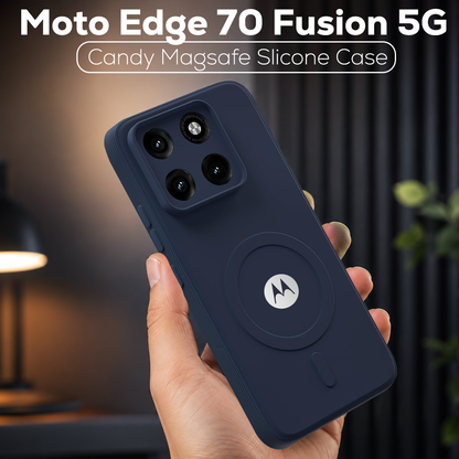 MOTO EDGE 70 FUSION 5G Candy Silicone Luxury Matte Back Cover with Camera Protection