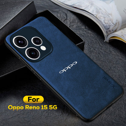 OPPO RENO 15 5G Business Style PU LEATHER PROTECTIVE BACK CASE WITH CAMERA PROTECTION