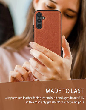 Galaxy A14 5G Leather Case,Anti-Drop Non-Slip Texture Back Case