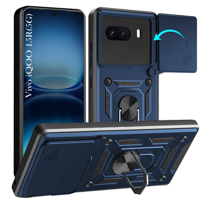 iQOO 15R 5G Armor Military-grade Case With Sliding Camera Cover & 360 Kickstand