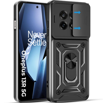 ONEPLUS 13r 5G Armor Military-grade Case With Sliding Camera Cover & 360 Kickstand