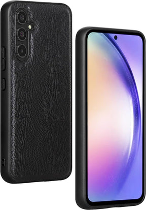 Galaxy A34 5G Leather Case,Anti-Drop Non-Slip Texture Back Case