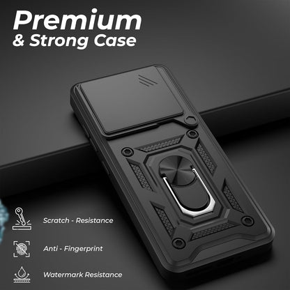 iQOO 15R 5G Armor Military-grade Case With Sliding Camera Cover & 360 Kickstand