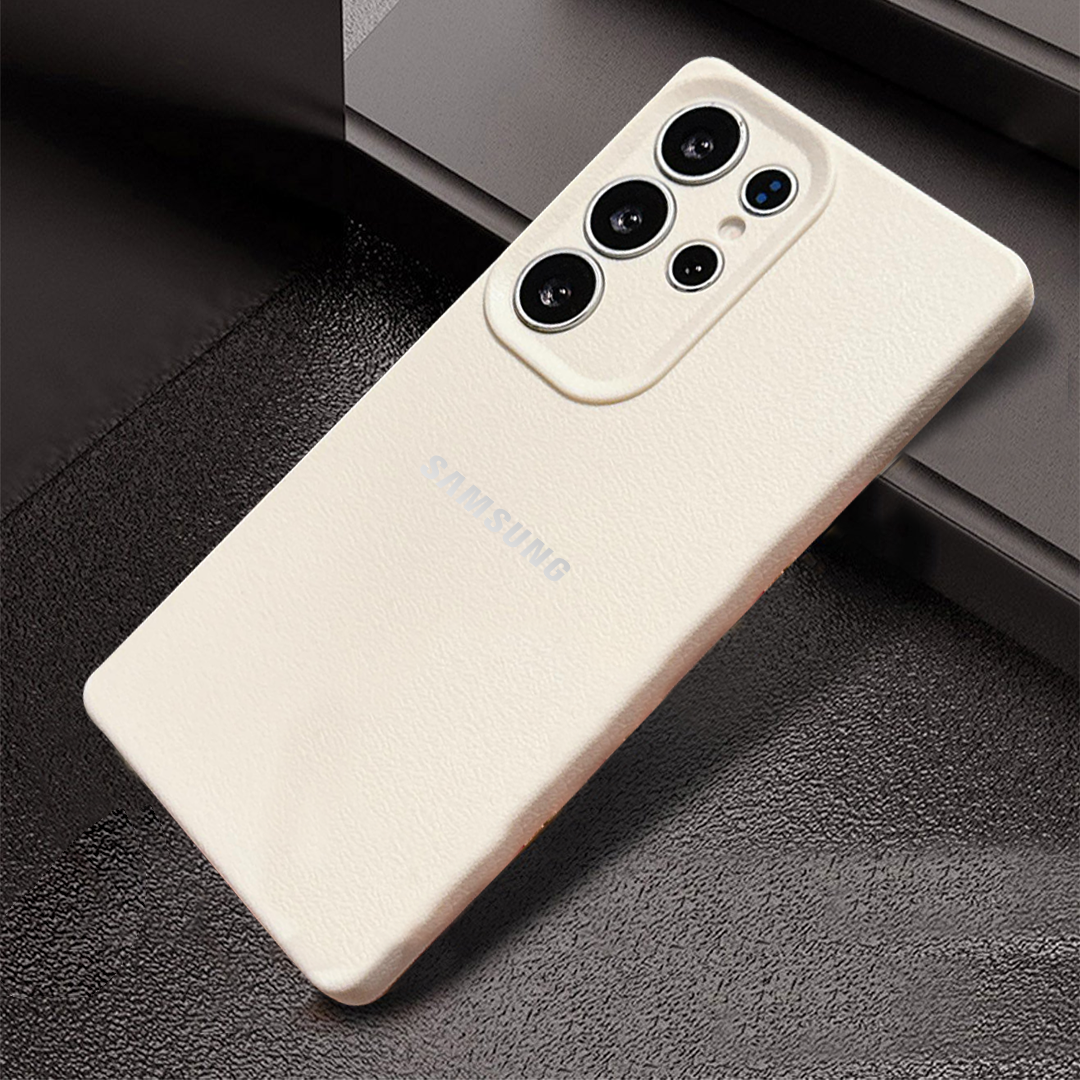 Samsung Galaxy S25 Ultra 5G Solid Color Leather Texture Matte Phone Back Case