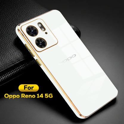 OPPO RENO 14 5G ULTRA-SHINE LUXURIOUS  BACK CASE WITH CAMERA PROTECTION