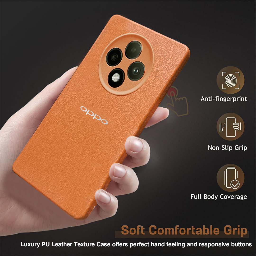 Oppo F27 5G Solid Color Leather Texture Matte Phone Back Case