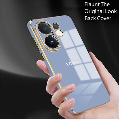VIVO X200 FE 5G ULTRA-SHINE GOLD ELECTROPLATED LUXURIOUS  BACK CASE WITH CAMERA PROTECTION