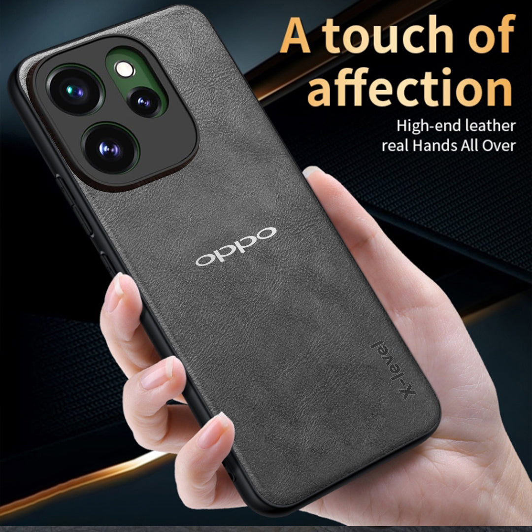 OPPO RENO 15 PRO 5G Business Style PU LEATHER PROTECTIVE BACK CASE WITH CAMERA PROTECTION