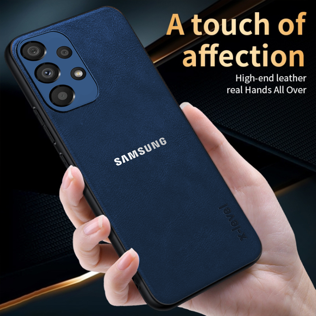 GALAXY A53 5G  Business Style PU LEATHER PROTECTIVE BACK CASE WITH CAMERA PROTECTION