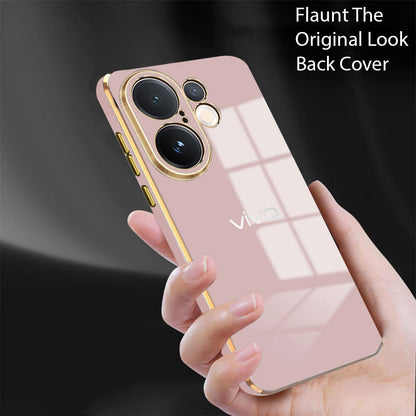 VIVO X200 FE 5G ULTRA-SHINE GOLD ELECTROPLATED LUXURIOUS  BACK CASE WITH CAMERA PROTECTION