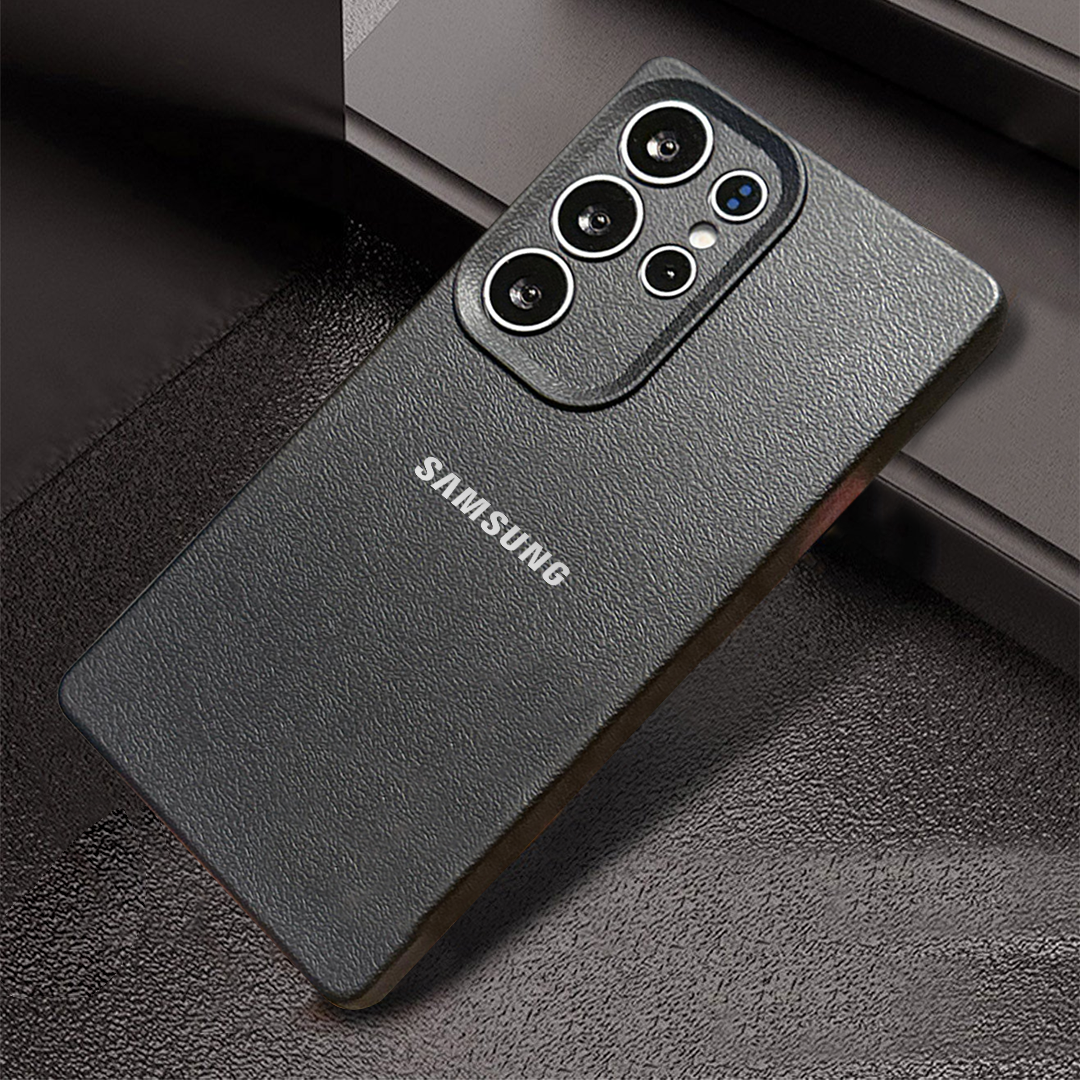 Samsung Galaxy S25 Ultra 5G Solid Color Leather Texture Matte Phone Back Case