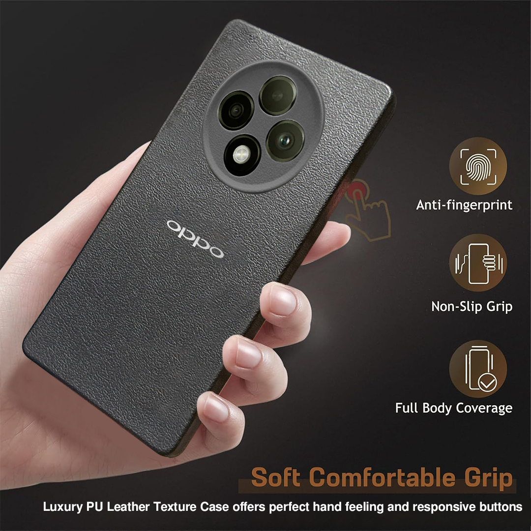 Oppo F27 5G Solid Color Leather Texture Matte Phone Back Case