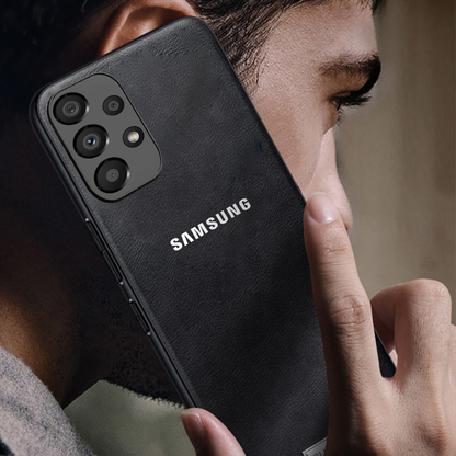 GALAXY A53 5G  Business Style PU LEATHER PROTECTIVE BACK CASE WITH CAMERA PROTECTION