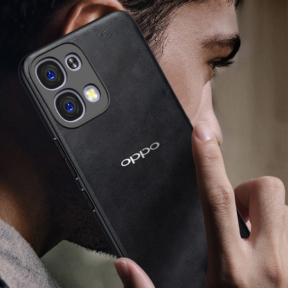 OPPO F33 5G  Business Style PU LEATHER PROTECTIVE BACK CASE WITH CAMERA PROTECTION