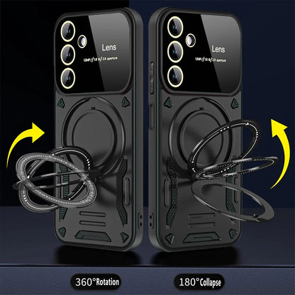 SAMSUNG GALAXY A17 5G Heavy Duty Rugged Shockproof Camera Lens Protector Phone Cover with Kickstand