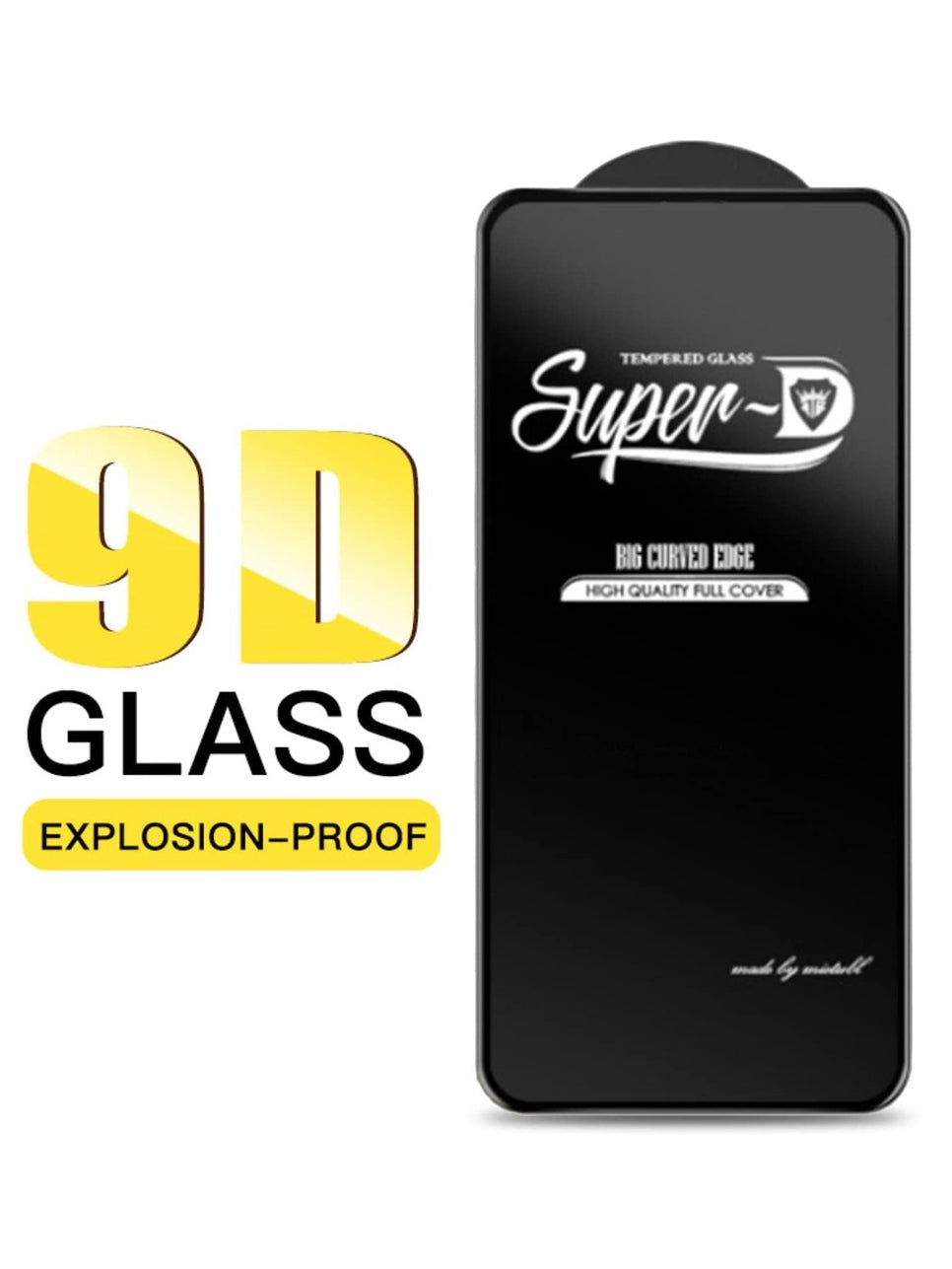 (Pack of 1)Tempered Glass Premium Edge to Edge-of your choose phone case model