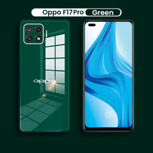 Oppo F17 PRO Luxurious Glass Case With Camera Protection Back Cover
