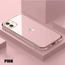 IPHONE 11 ULTRA-SHINE GOLD ELECTROPLATED LUXURIOUS  BACK CASE WITH CAMERA PROTECTION
