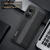 OPPO RENO 10/10 PRO 5G LEATHER BACK STITCHED PROTECTIVE BACK CASE