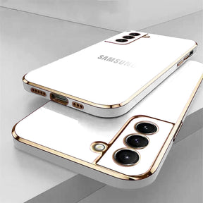 GALAXY S20 FE 5G ULTRA-SHINE GOLD ELECTROPLATED LUXURIOUS BACK CASE WITH CAMERA PROTECTION