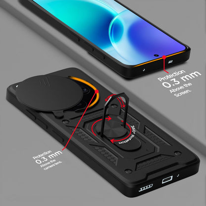 VIVO X300 ULTRA 5G Armor Military-grade Case With Sliding Camera Cover & 360 Kickstand