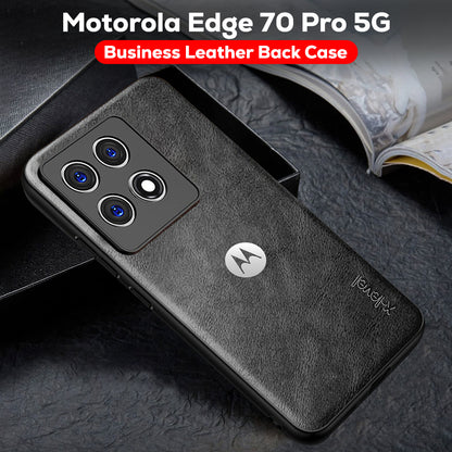 MOTOROLA EDGE 70 PRO 5G Business Style PU LEATHER PROTECTIVE BACK CASE WITH CAMERA PROTECTION